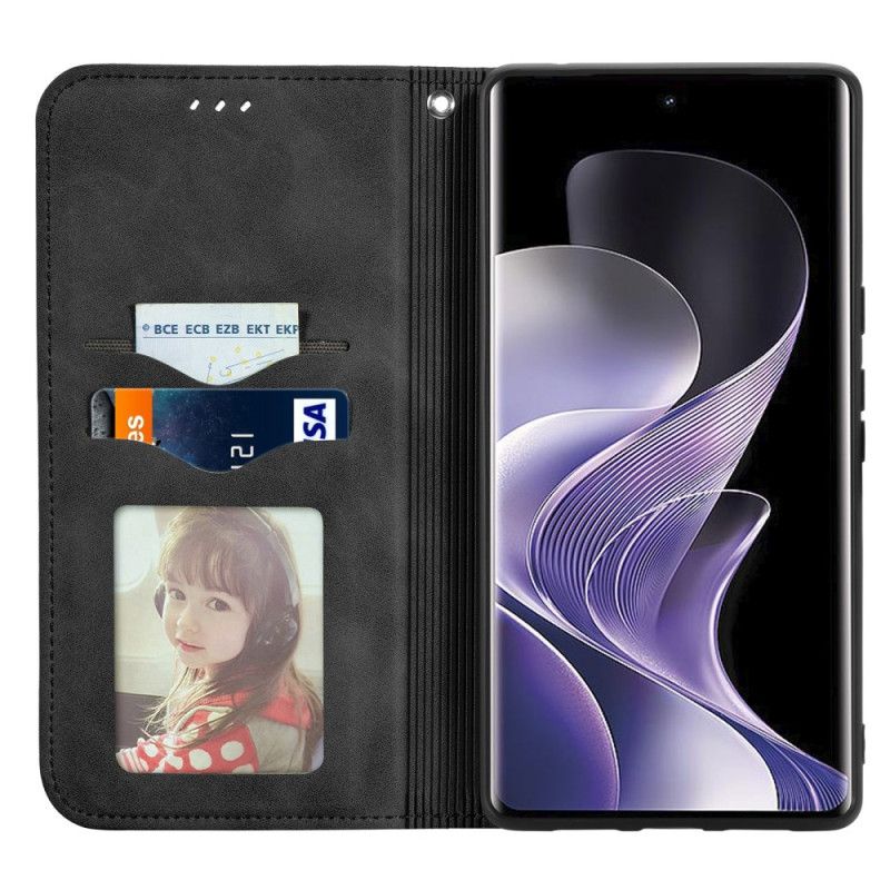 Flip Kotelot Vivo V40 5g Etui Na Telefon Efekt Zamszu