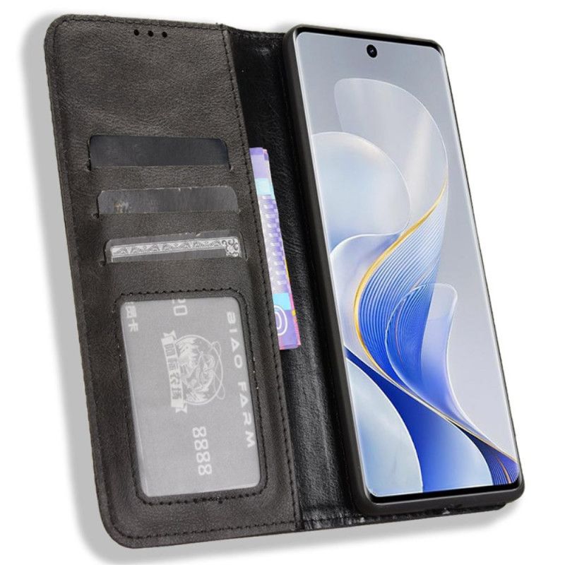Flip Kotelot Vivo V40 5g Obramowanie Vintage Etui Ochronne