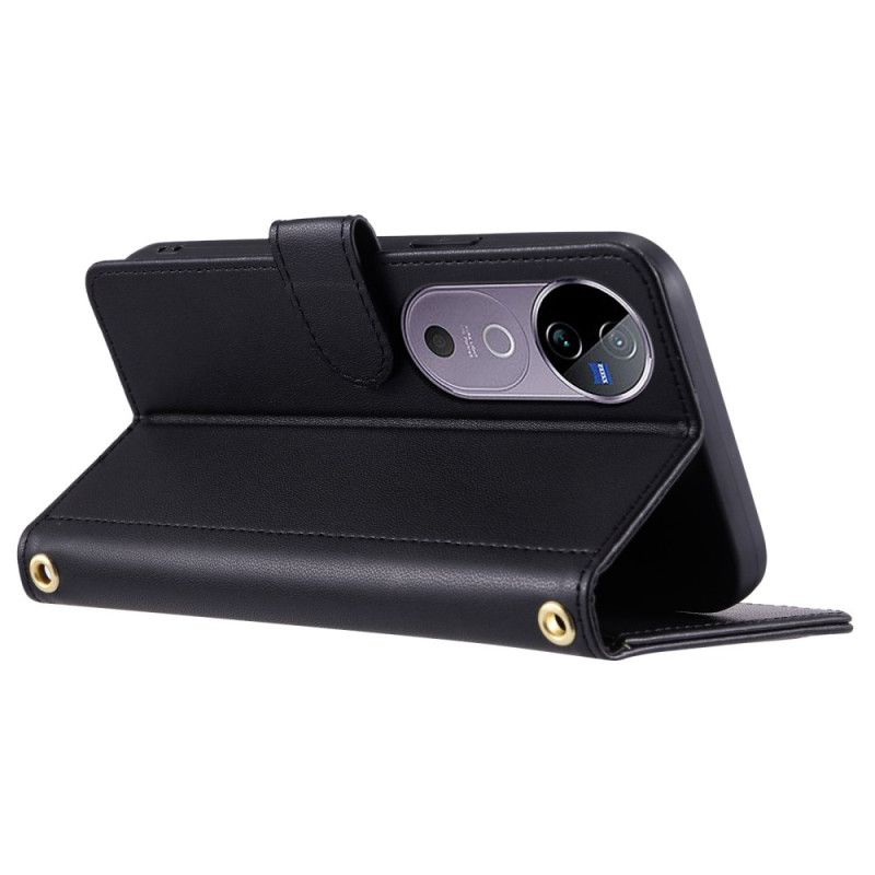 Obudowa Vivo V40 5g Etui Na Telefon Pikowane Z Paskami