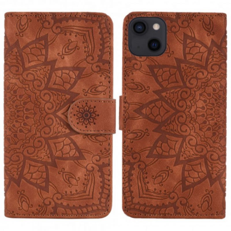 Etui Folio Do Iphone 13 Barokowa Mandala