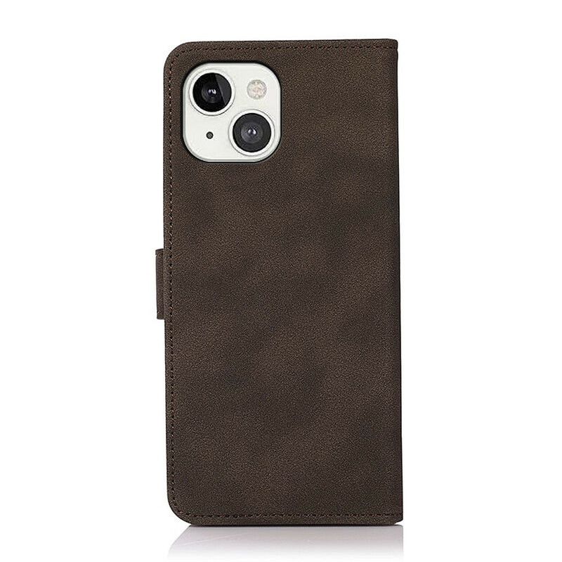 Etui Folio Iphone 13 Efekt Skóry Moda Khazneh