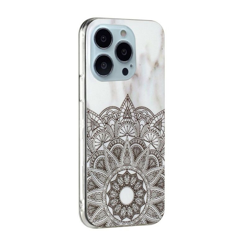 Etui Iphone 13 Pro Max Marmurkowa Mandala Etui Ochronne