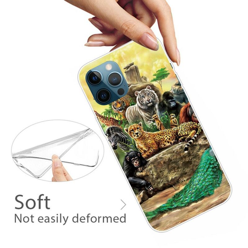 Futerały Iphone 13 Pro Max Etui Na Telefon Zwierzęta Z Safari