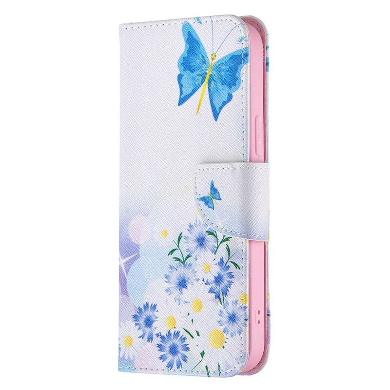 Pokrowce Iphone 13 Pro Max Malowane Motyle I Kwiaty