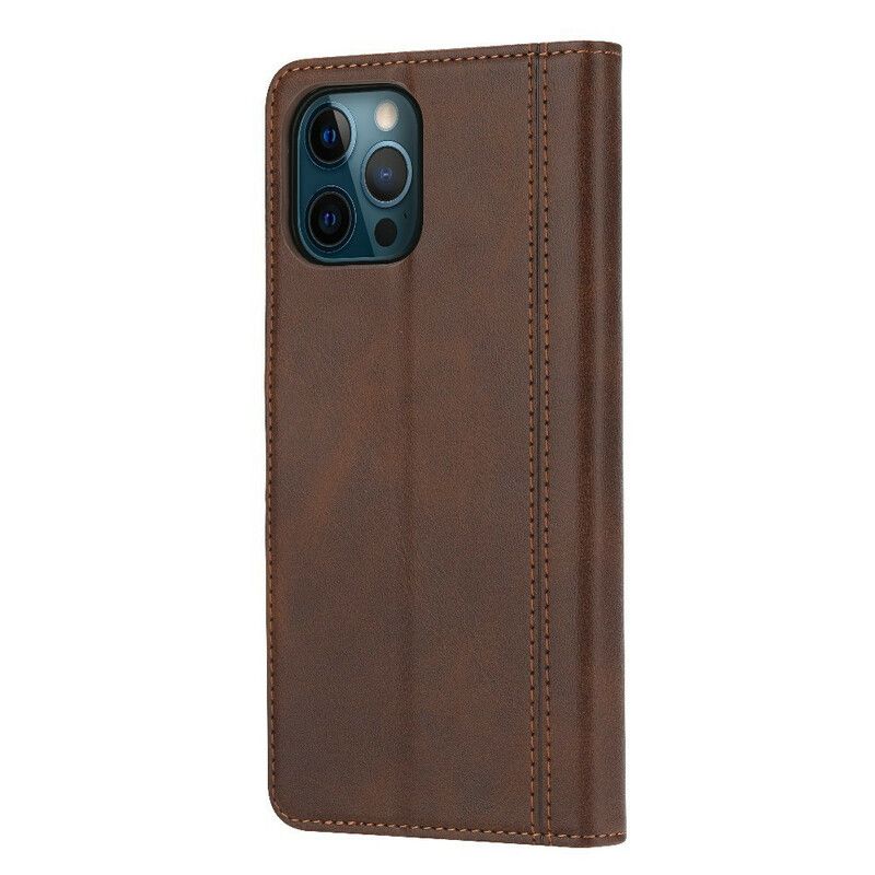 Skórzany Futerał Iphone 13 Pro Max Etui Na Telefon Skórzany Przedni Uchwyt Na Kartę I Pasek