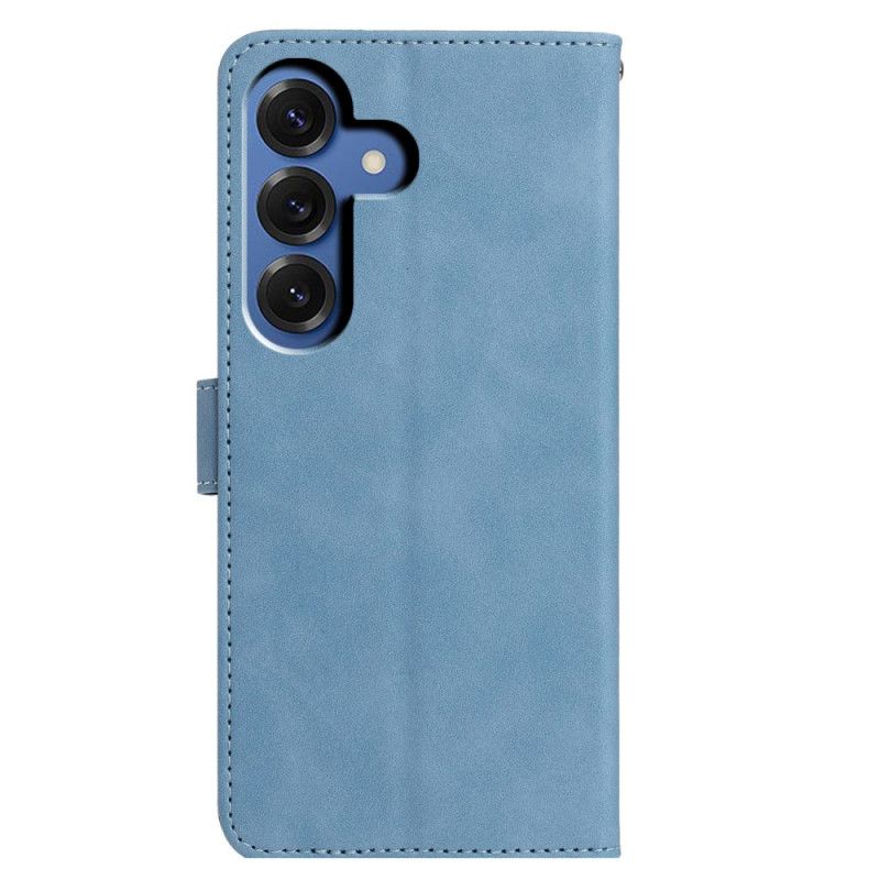 Etui Folio Do Samsung Galaxy S26 Plus Nadruk Motyli I Kwiatów