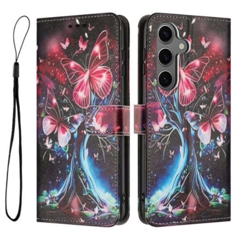 Etui Folio Samsung Galaxy S26 Plus Drzewko Motyli Etui Ochronne