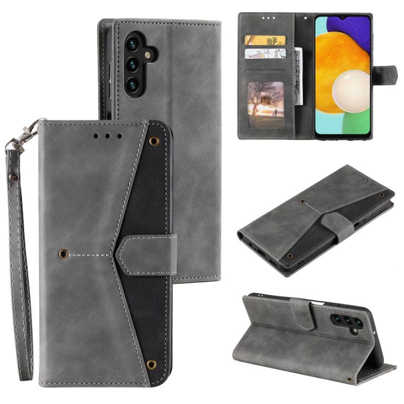 Etui Folio Samsung Galaxy S26 Plus Dwukolorowa Sztuczna Skóra