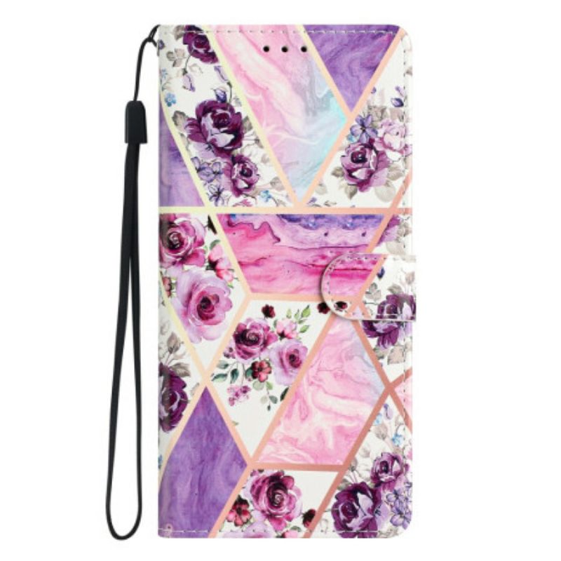 Etui Folio Samsung Galaxy S26 Plus Fioletowe Kwiaty Etui Ochronne