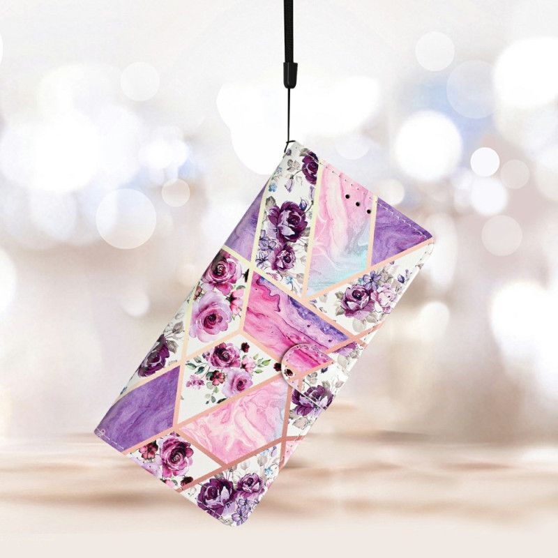 Etui Folio Samsung Galaxy S26 Plus Fioletowe Kwiaty Etui Ochronne