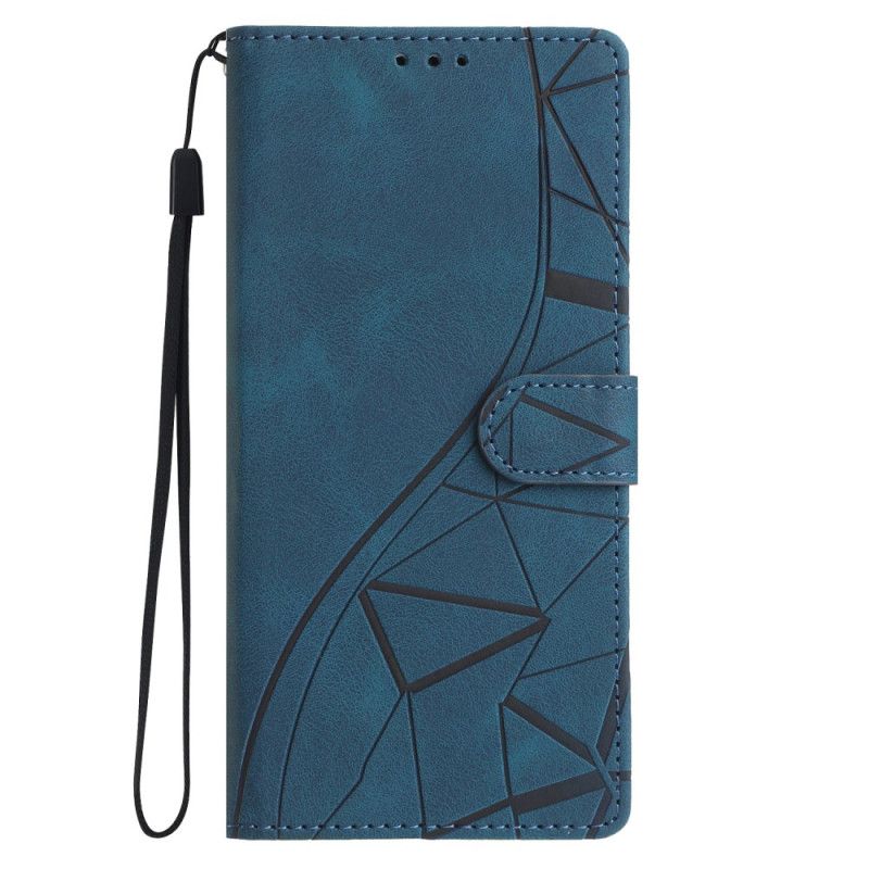 Etui Folio Samsung Galaxy S26 Plus Grawerowane Trójkąty Etui Ochronne