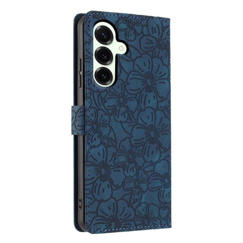 Etui Folio Samsung Galaxy S26 Plus Grawerunek Kwiatów Wiśni Etui Ochronne