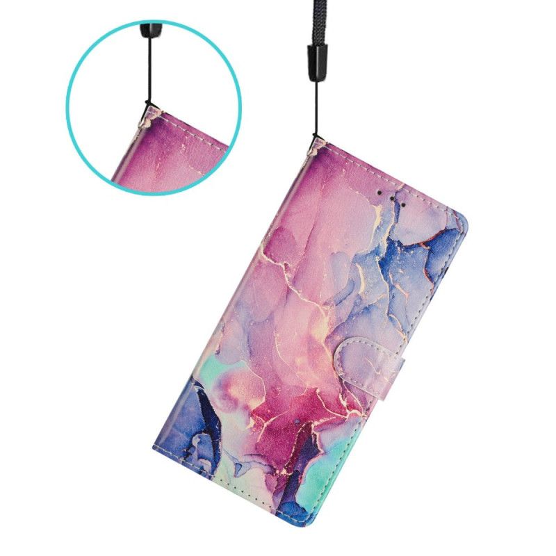 Etui Folio Samsung Galaxy S26 Plus Kolorowy Marmur Etui Ochronne