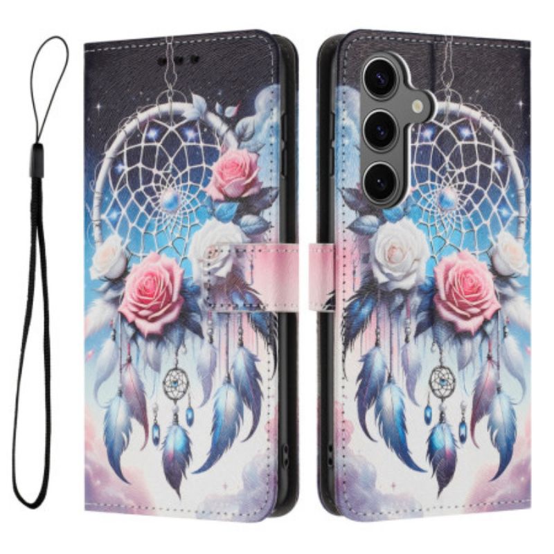Etui Folio Samsung Galaxy S26 Plus Kwiatowy Łapacz Snów Etui Ochronne