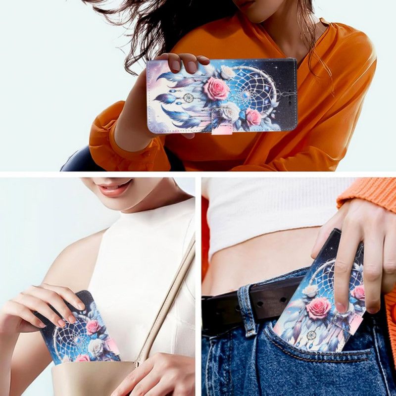 Etui Folio Samsung Galaxy S26 Plus Kwiatowy Łapacz Snów Etui Ochronne