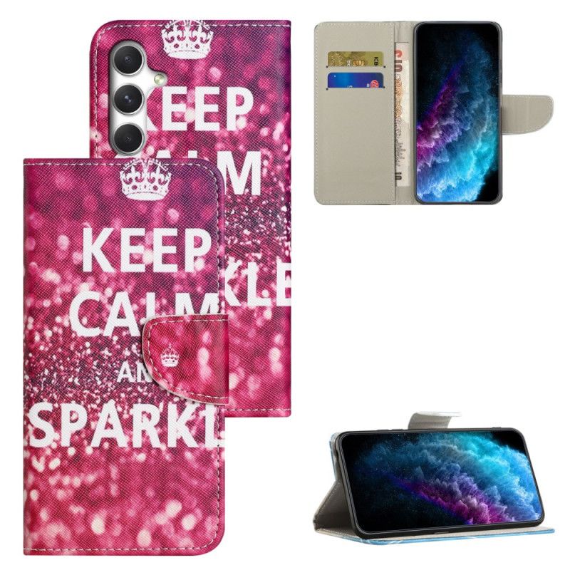 Etui Folio Samsung Galaxy S26 Plus Zachowaj Spokój I Błyszcz