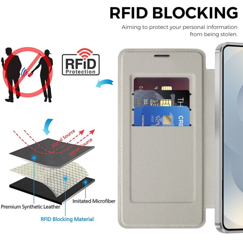 Flip Kotelot Do Samsung Galaxy S26 Plus Magnetyczny Uchwyt Na Kartę Rfid