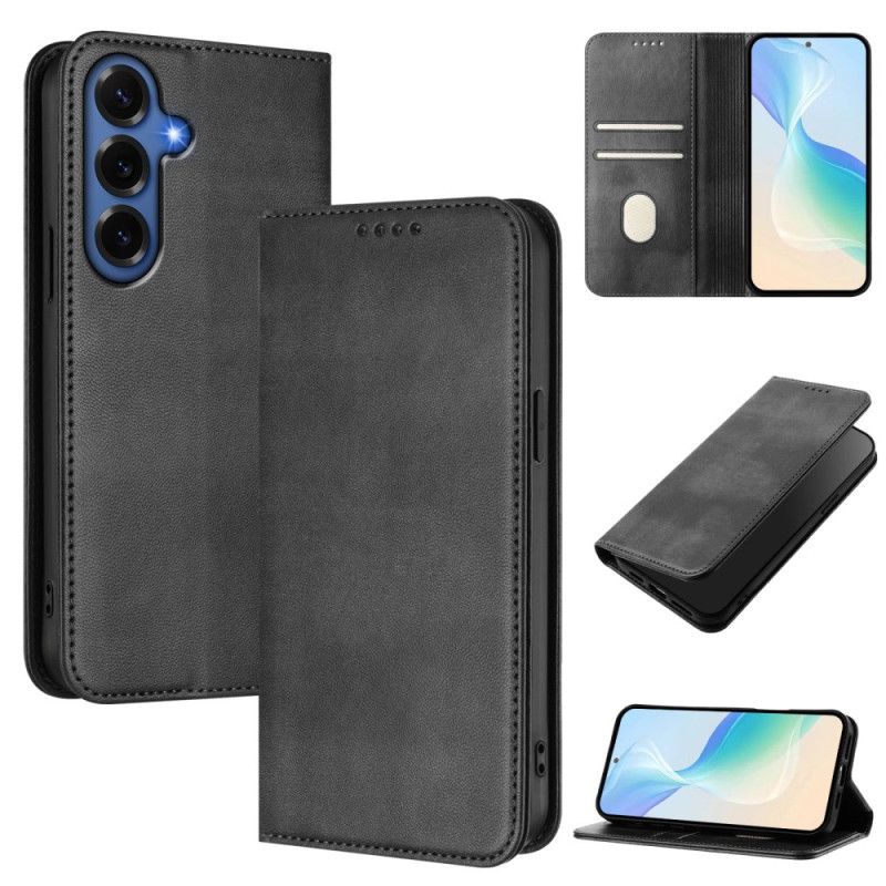 Flip Kotelot Samsung Galaxy S26 Plus Teksturowana Ochrona Rfid W Stylu Retro