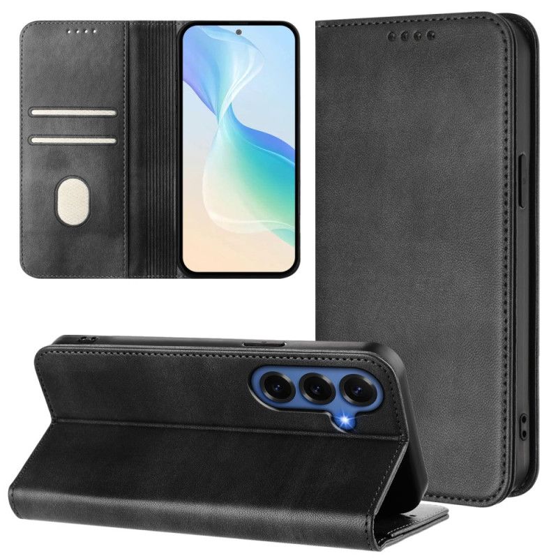 Flip Kotelot Samsung Galaxy S26 Plus Teksturowana Ochrona Rfid W Stylu Retro