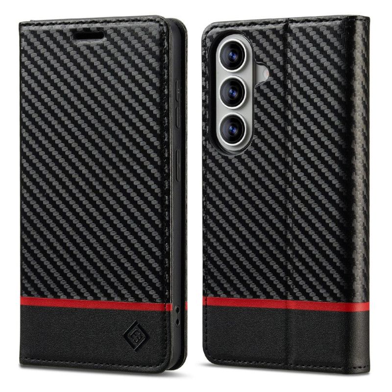 Flip Kotelot Samsung Galaxy S26 Plus Włókno Węglowe Etui Ochronne