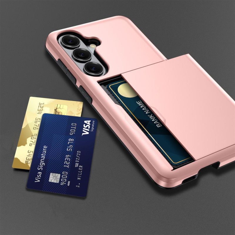 Futerały Samsung Galaxy S26 Plus Etui Na Telefon Metaliczny Portfel Z Efektem Karty