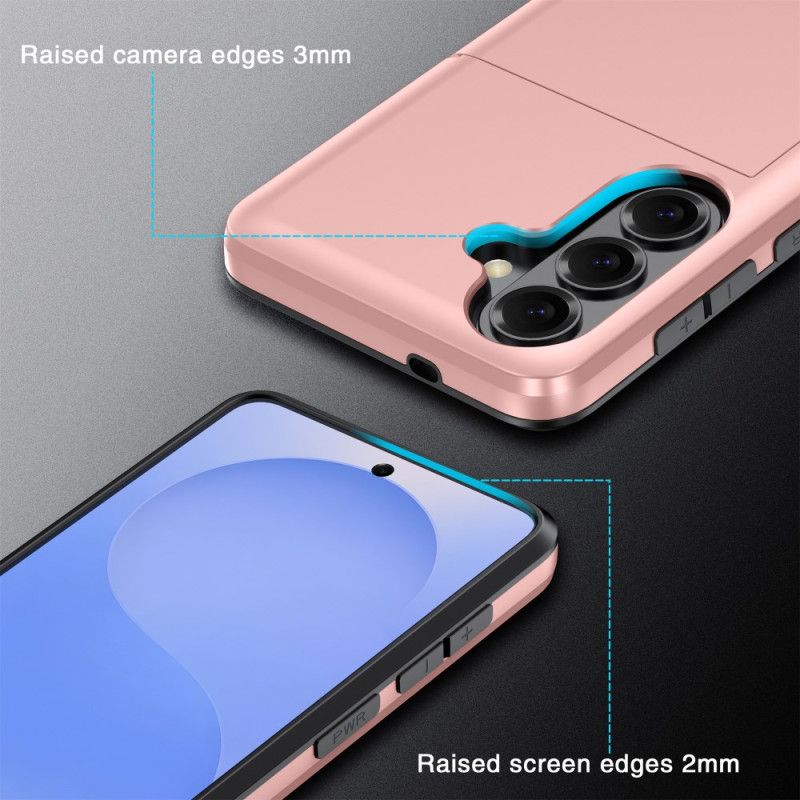 Futerały Samsung Galaxy S26 Plus Etui Na Telefon Metaliczny Portfel Z Efektem Karty