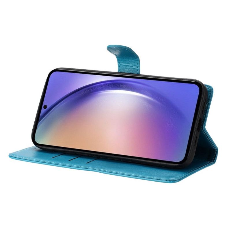 Pokrowce Samsung Galaxy S26 Plus Wzór Kwiatowy Z Motylem I Smycz