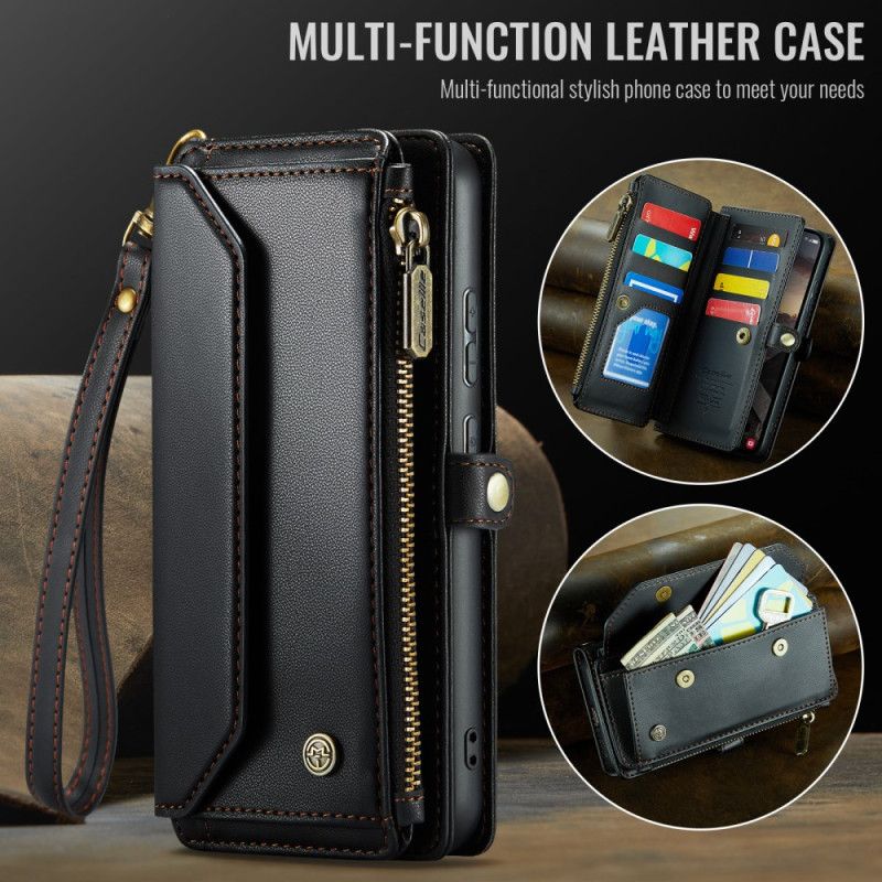Skórzany Futerał Samsung Galaxy S26 Plus Etui Na Telefon 10 Etui Na Karty Caseme