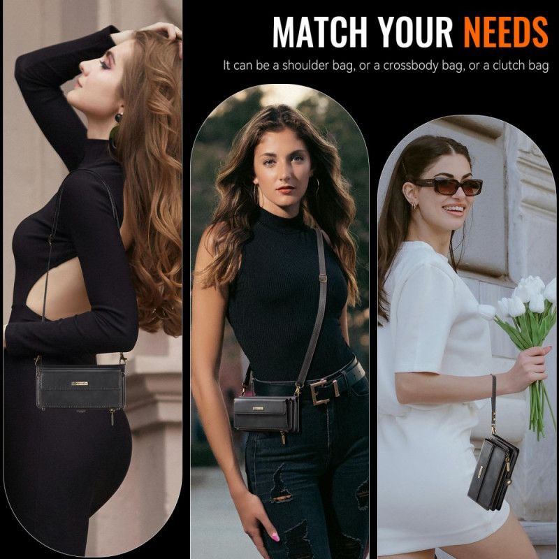 Skórzany Futerał Samsung Galaxy S26 Plus Etui Na Telefon Caseme Ochrona Rfid I Pasek Na Ramię