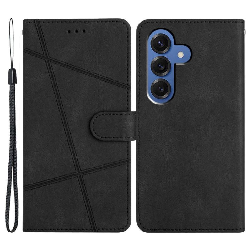 Skórzany Futerał Samsung Galaxy S26 Plus Etui Na Telefon Linie