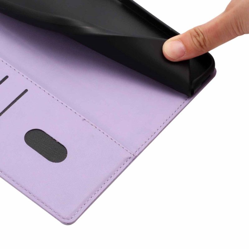 Skórzany Futerał Samsung Galaxy S26 Plus Etui Na Telefon Wzór Drzewa I Kota