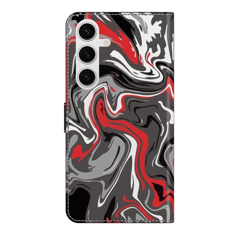 Skórzany Futerał Samsung Galaxy S26 Plus Etui Na Telefon Wzór Skalny