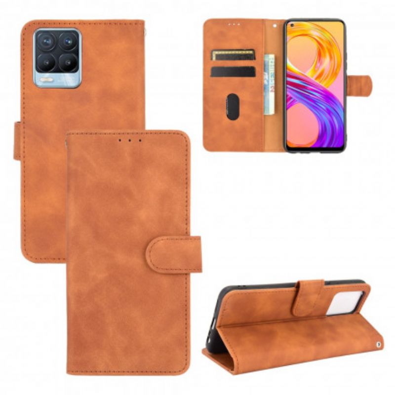 Etui Folio Do Realme 8 / 8 Pro Dotyk Skóry