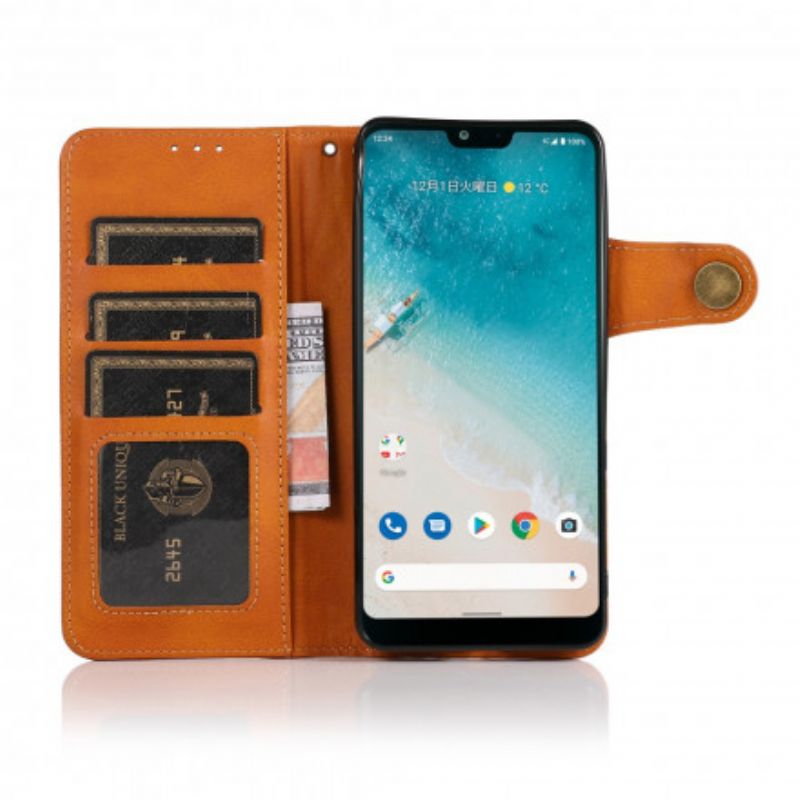 Etui Folio Do Realme 8 / 8 Pro Przycisk Magnetyczny Khazneh