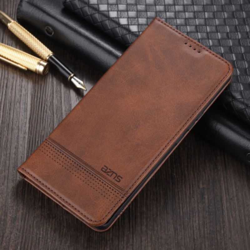 Flip Kotelot Realme 8 / 8 Pro Azns Skórzany Styl Etui Ochronne