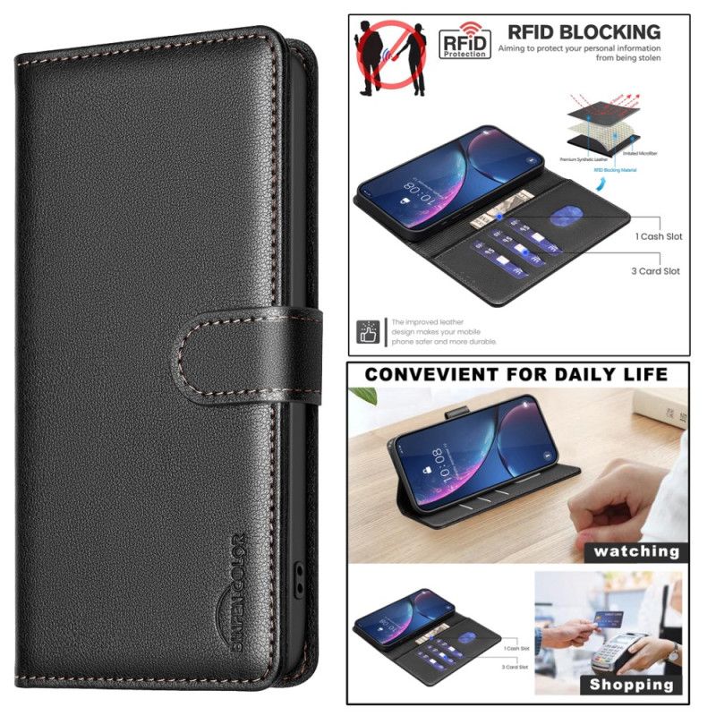 Etui Folio Do Xiaomi 15t Blokada Rfid Kolor Binfen