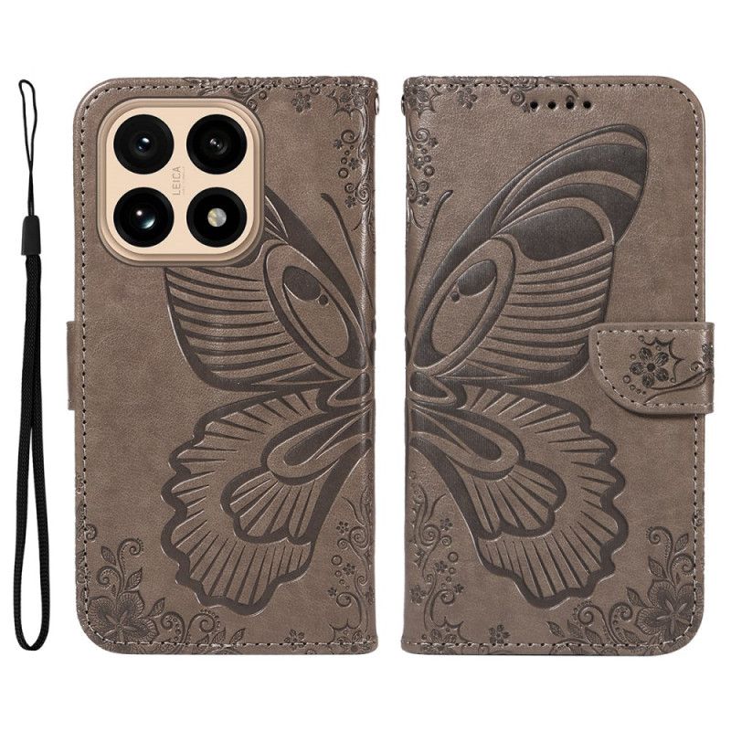 Etui Folio Do Xiaomi 15t Graficzny Motyl