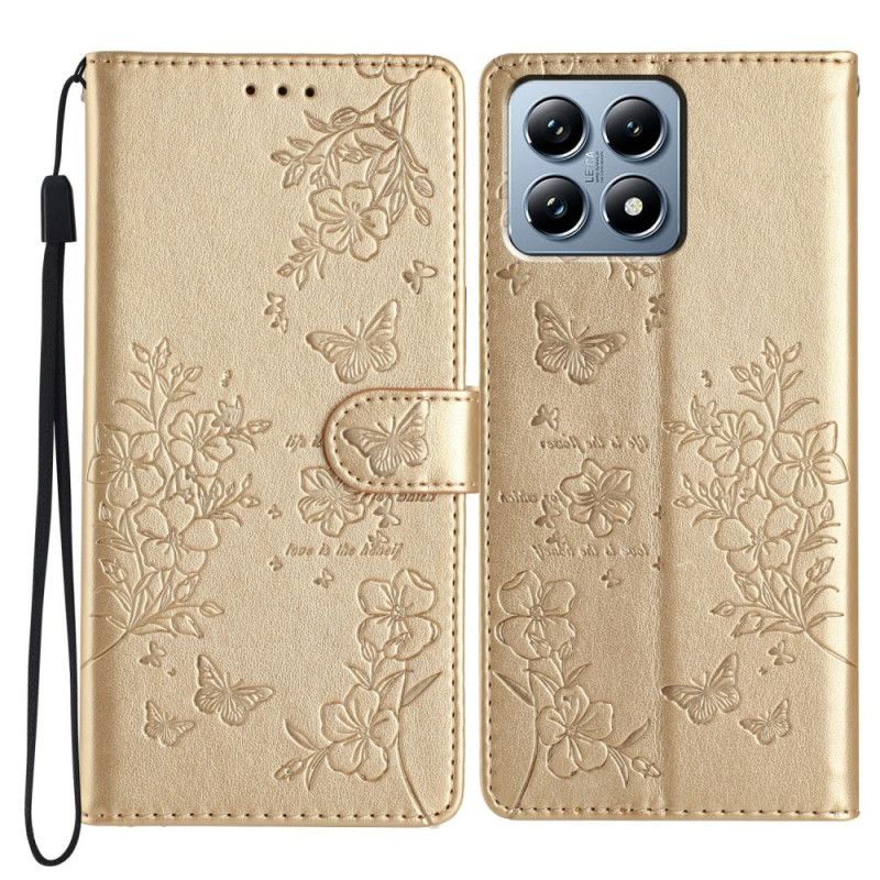 Etui Folio Do Xiaomi 15t Kwiatowy