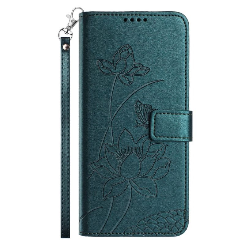 Etui Folio Do Xiaomi 15t Nadruk Lotosu
