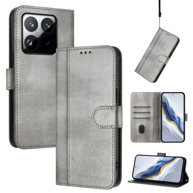 Etui Folio Do Xiaomi 15t Portfel W Stylu Vintage