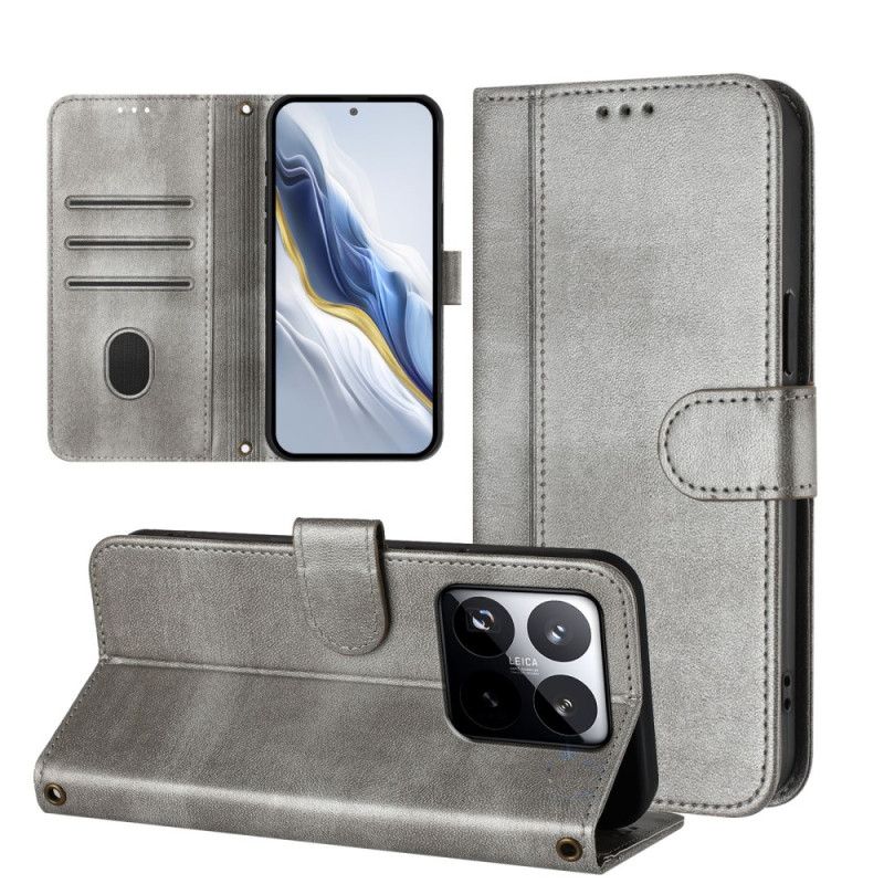 Etui Folio Do Xiaomi 15t Portfel W Stylu Vintage