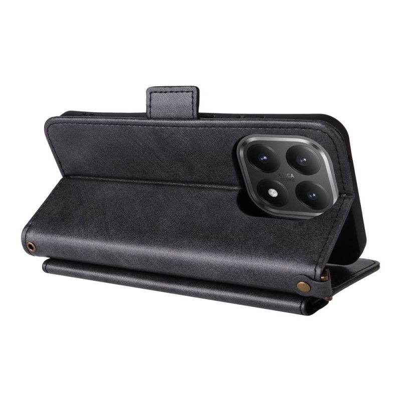 Etui Folio Do Xiaomi 15t Vintage Z Paskiem Na Ramię