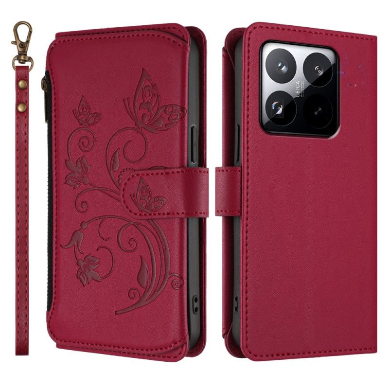 Etui Folio Xiaomi 15t 6 Etui Na Karty Rfid I Smycz