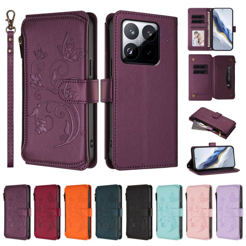 Etui Folio Xiaomi 15t 6 Etui Na Karty Rfid I Smycz