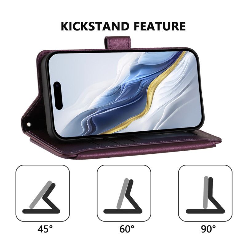 Etui Folio Xiaomi 15t 6 Etui Na Karty Rfid I Smycz