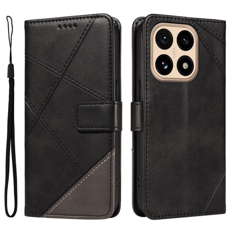 Etui Folio Xiaomi 15t Dwukolorowy I Linie Etui Ochronne