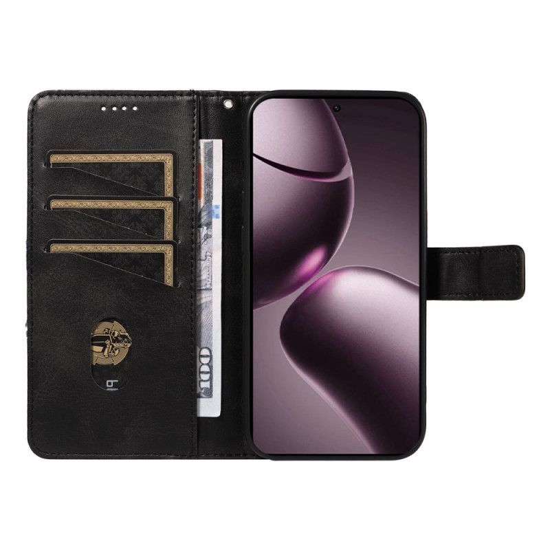 Etui Folio Xiaomi 15t Dwukolorowy I Linie Etui Ochronne