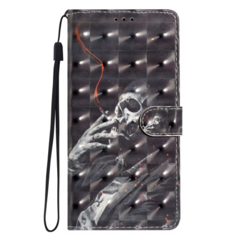 Etui Folio Xiaomi 15t Dymiący Szkielet