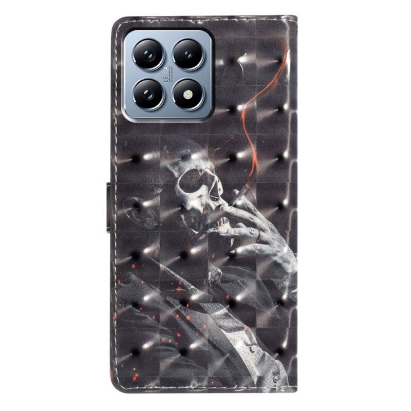 Etui Folio Xiaomi 15t Dymiący Szkielet