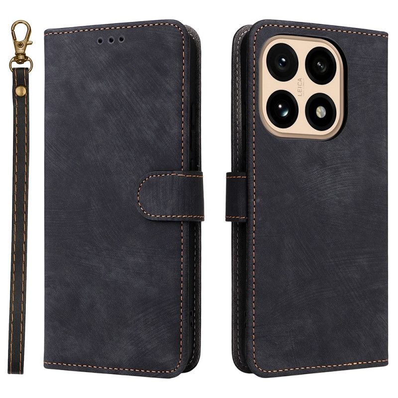 Etui Folio Xiaomi 15t Efekt Zamszu Z Ochroną Rfid Etui Ochronne